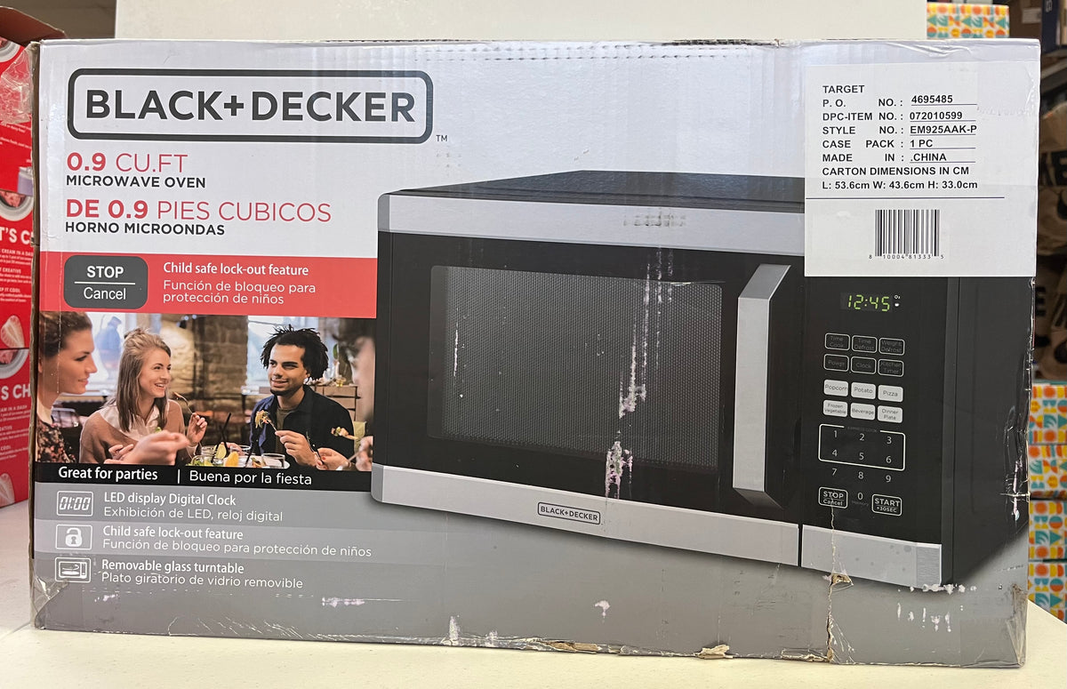 Black+Decker 0.9 cu.ft Microwave Oven