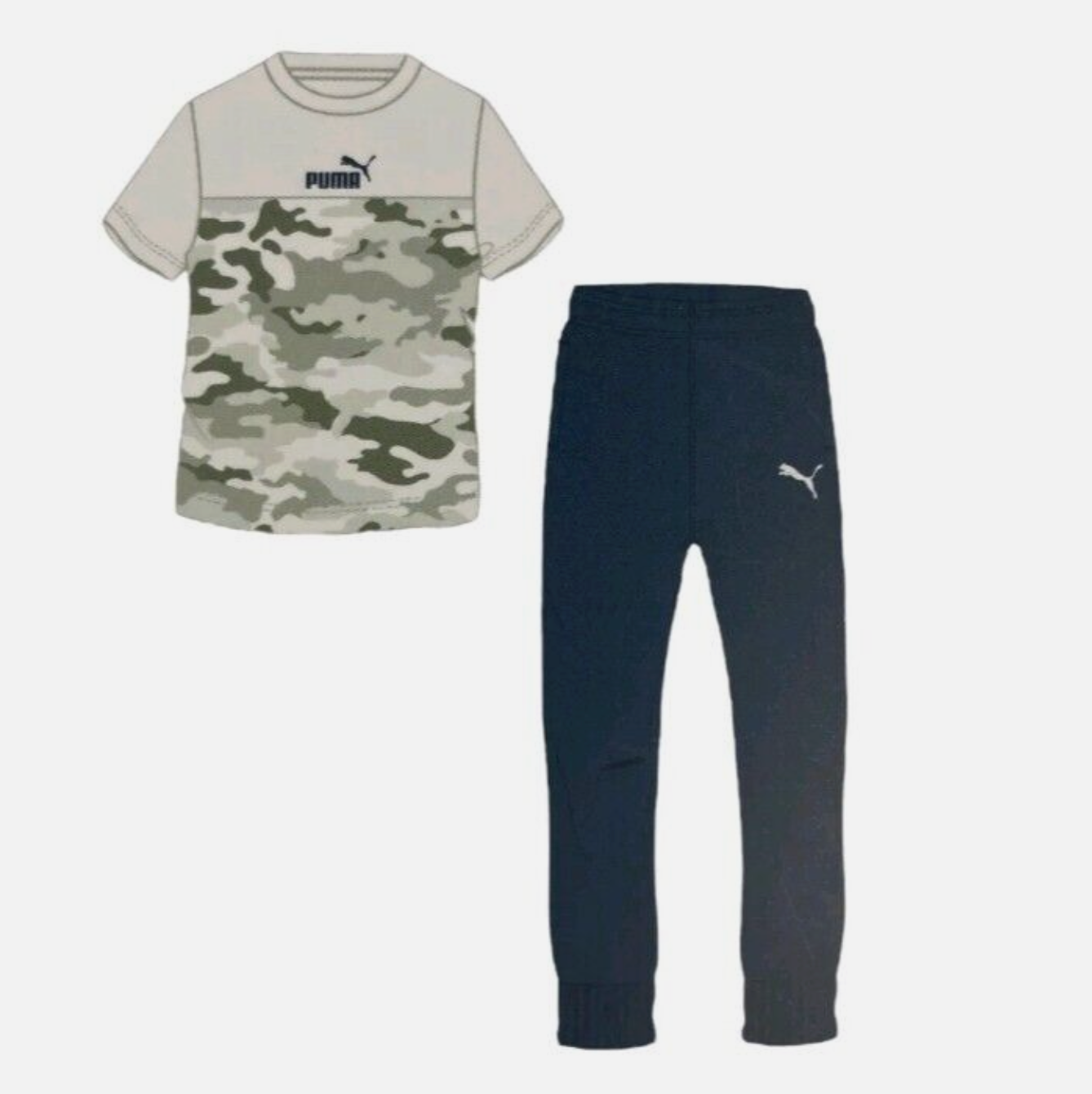 Puma boys tee e jogger size XL