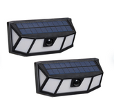 Solar LED area wall light with motion sensor