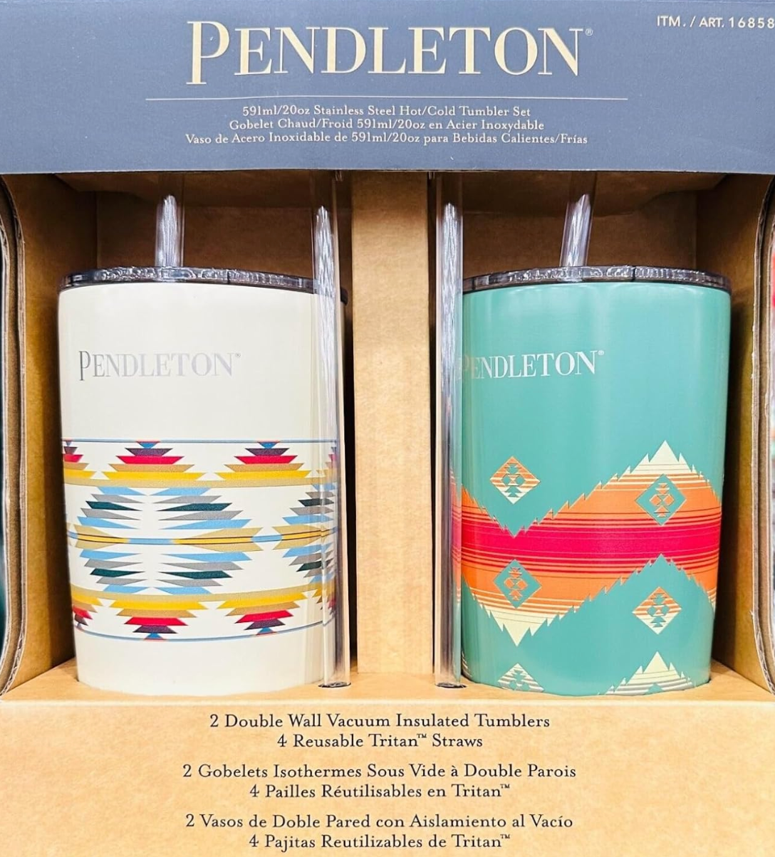 Pendleton stainless steel cups