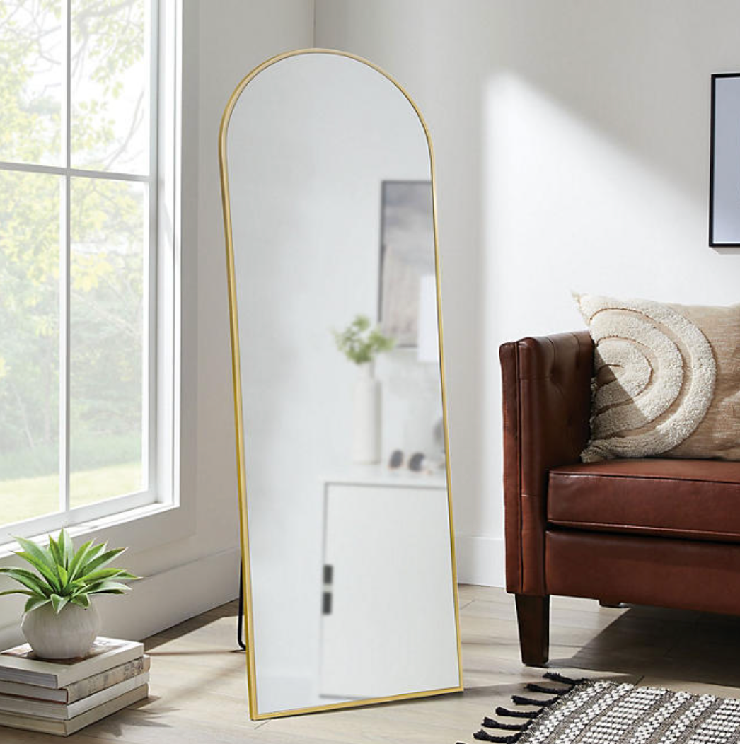 BRASS EASEL MIRROR