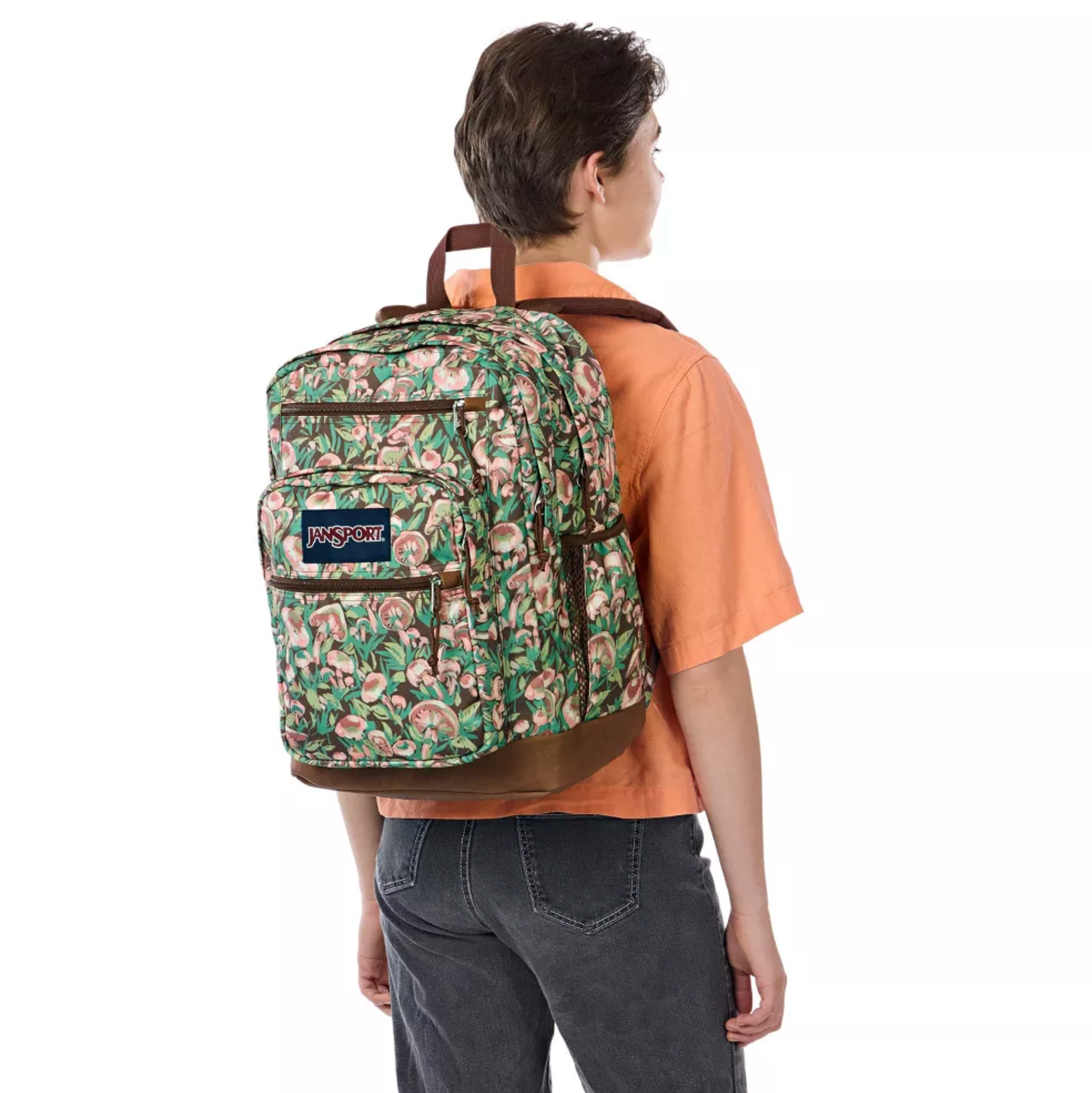 JanSport Cool Student 17.5" Backpack - Painterly Mushroom