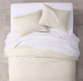 King Heavyweight Linen Blend Duvet Cover & Sham Natural - Casaluna
