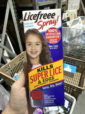 Licefreee Spray Non-Toxic Kills Super Lice And Eggs 6 fl oz