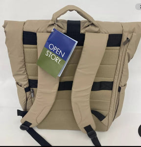 Open Story Backpack School 15"-Laptop Water Resistant Puffer 16"